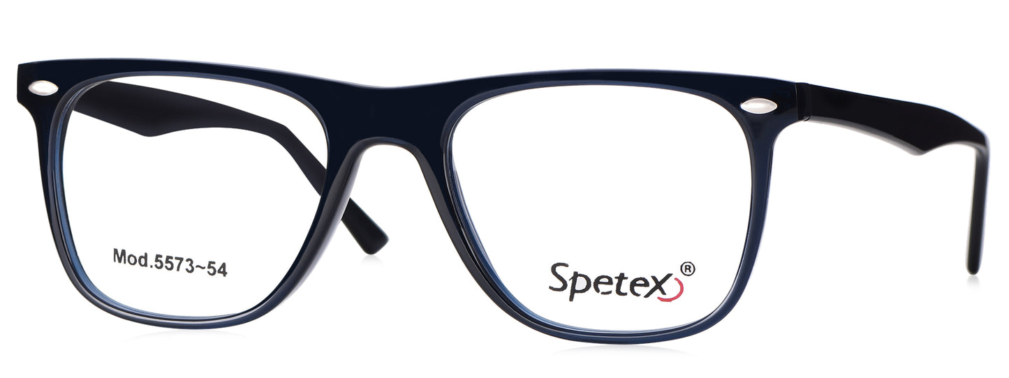 Spetex 5573 54 Medium Blue Unisex Eyeglasses