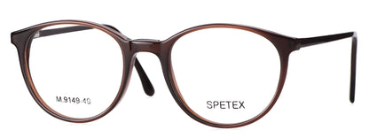 Spetex M 9149 49 Medium Brown Unisex Eyeglasses