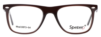 Spetex 5573 54 Medium Brown Unisex Eyeglasses